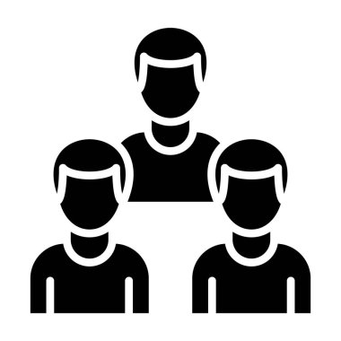 Takım. Web simgesi basit illüstrasyon