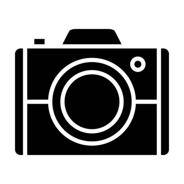 Kamera. Web simgesi basit illüstrasyon