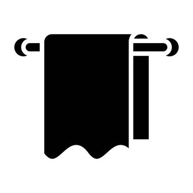 Havlu. Web simgesi basit illüstrasyon