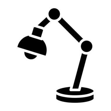 Masa lambası. Web simgesi basit illüstrasyon