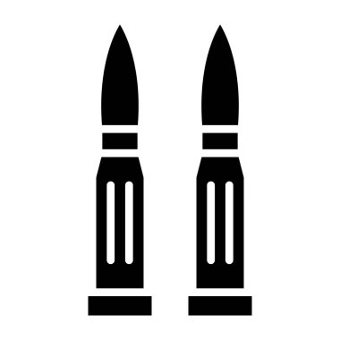 Mermi ikonu. vektör illüstrasyonu