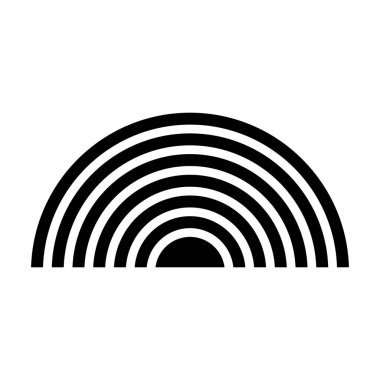 Gökkuşağı düz vektör simgesi