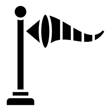 Rüzgâr Sock. Web simgesi basit illüstrasyon