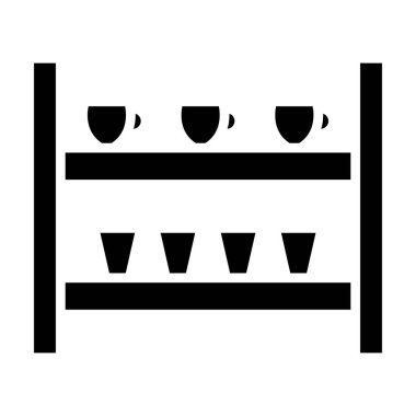 Otelde. Web simgesi basit illüstrasyon