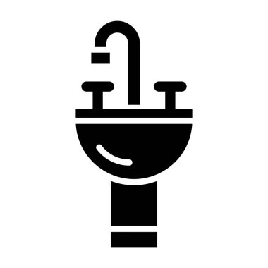 Lavabo. Web simgesi basit tasarım