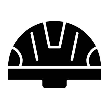 Kask simgesi, vektör illüstrasyonu