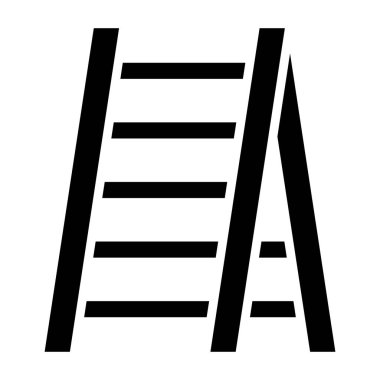 Merdiven. Web simgesi basit illüstrasyon