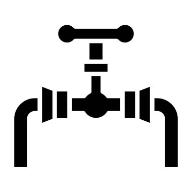 Boru simgesi. vektör illüstrasyonu