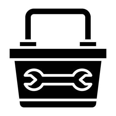 Alet çantası. Web simgesi basit illüstrasyon 