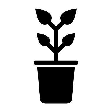 Bitki. Web simgesi basit tasarım