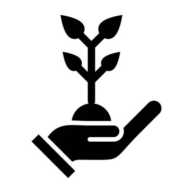 bitki simgesi vektör illüstrasyonu