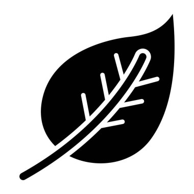 Yaprak. Web simgesi basit illüstrasyon