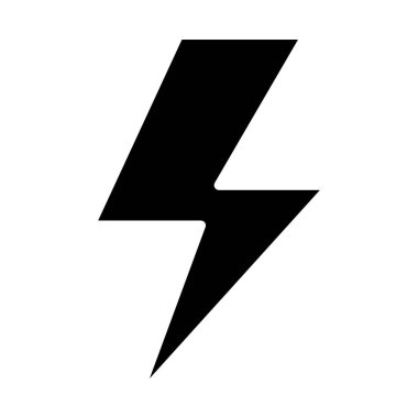 Şimşek simgesi vektör illüstrasyonu