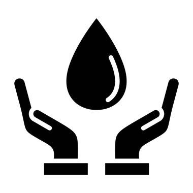 Su damlası. Basit resimleme