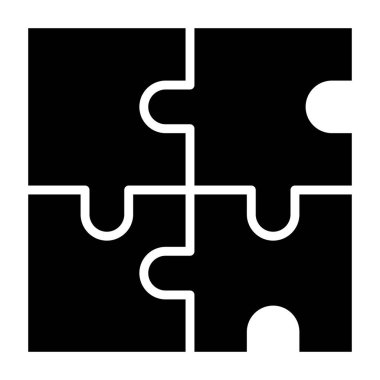 Bulmaca. Web simgesi basit tasarım