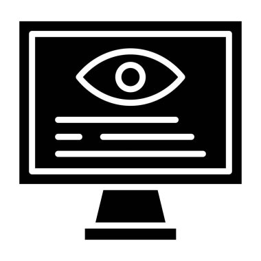 Bilgisayar. Web simgesi basit illüstrasyon