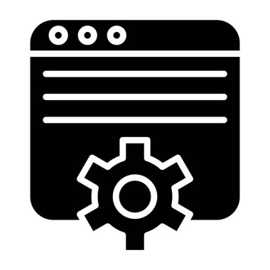 Ayarlama. Web simgesi basit illüstrasyon
