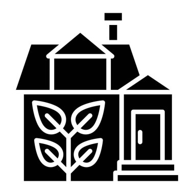 Ev. Web simgesi basit illüstrasyon