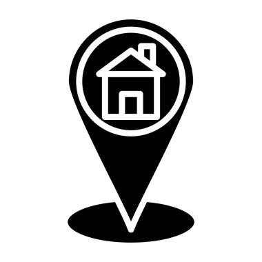 konum pin simgesi vektör illüstrasyonu