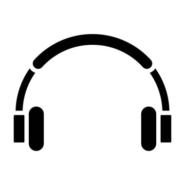 Kulaklık. Web simgesi basit illüstrasyon