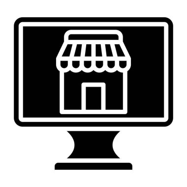 Online mağaza. Web simgesi