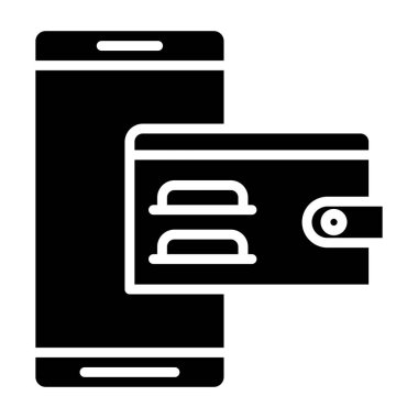 Akıllı telefon. Web simgesi basit tasarım