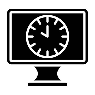 Bilgisayar. Web simgesi basit illüstrasyon