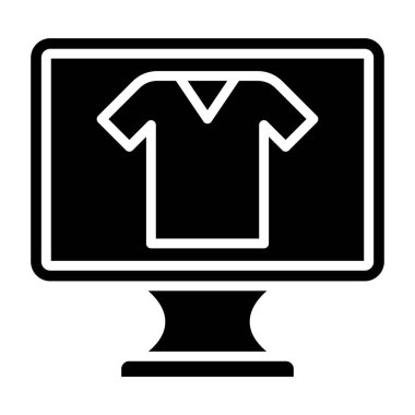 İnternetten alışveriş. Basit resimleme