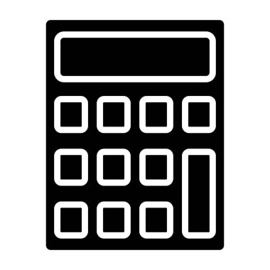 hesap makinesi simgesi, vektör illüstrasyonu