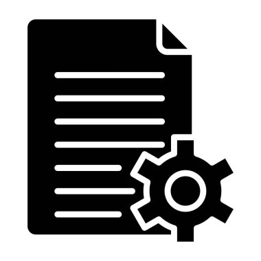 Belge. Web simgesi basit illüstrasyon