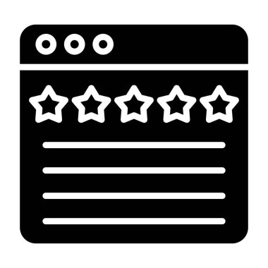 tarayıcı simgesi, vektör illüstrasyonu