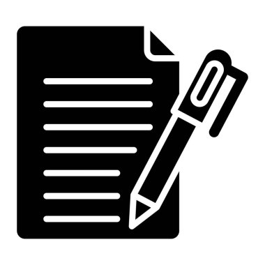 Belge. Web simgesi basit illüstrasyon