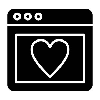 Ağ simgesi. Basit tasarım