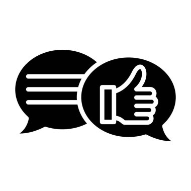 Sohbet balonu ikonu vektör çizimi tasarımı