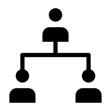 hiyerarşi. Web simgesi basit illüstrasyon