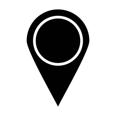konum pin simgesi vektör illüstrasyonu