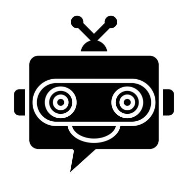 Robot simgesi, vektör çizimi