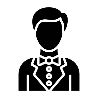 Garson. Web simgesi basit illüstrasyon