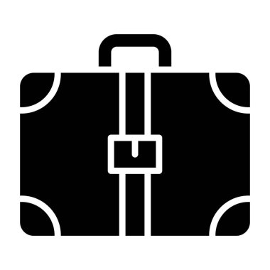 evrak çantası simgesi, vektör illüstrasyonu