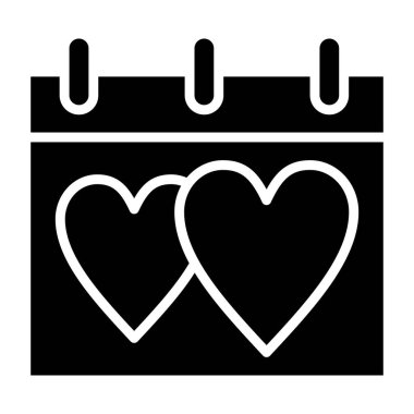 Takvim simgesi vektör illüstrasyonu