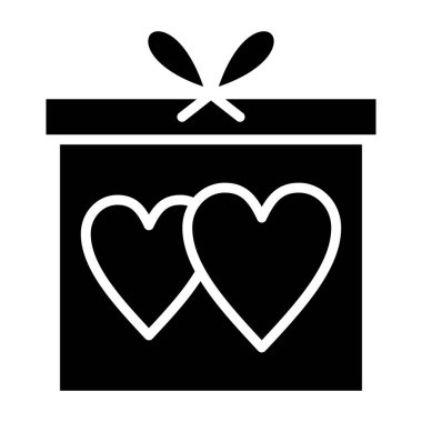 Hediye. Web simgesi basit tasarım