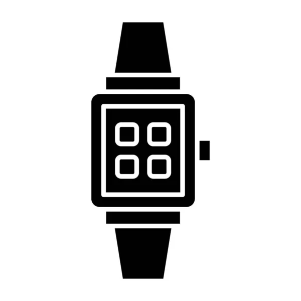 Slimme Horloge Pictogram Vector Illustratie — Stockvector