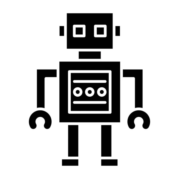Robot Icono Vector Ilustración — Archivo Imágenes Vectoriales