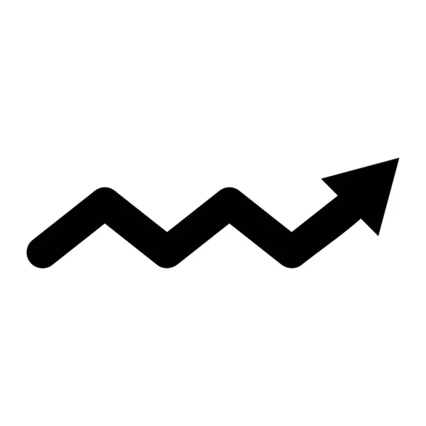Ikona Wykresu Ilustracja Wektora — Wektor stockowy