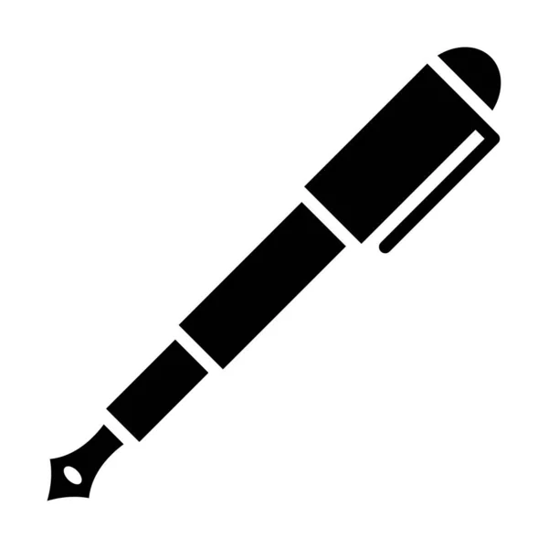 Fountain Pen Icon Vector Illustration — Stock Vector
