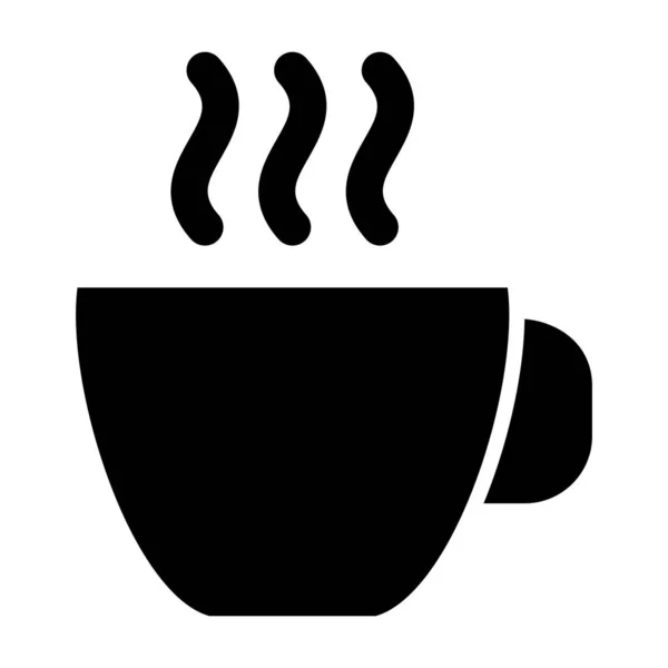 Kaffeetasse Vorhanden Web Symbol Einfache Illustration — Stockvektor