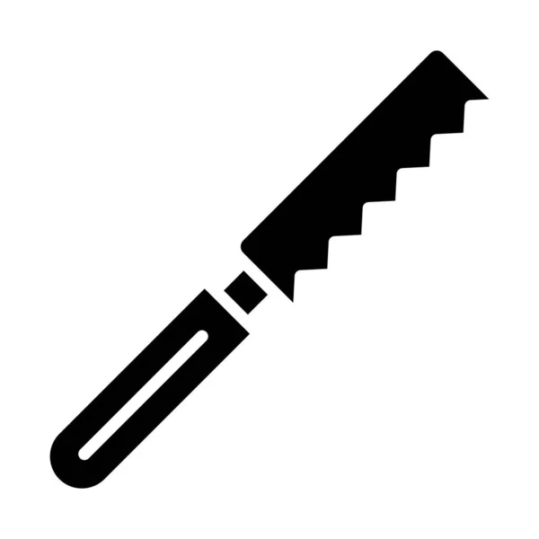 Couteau Pain Illustration Vectorielle Icône Web — Image vectorielle
