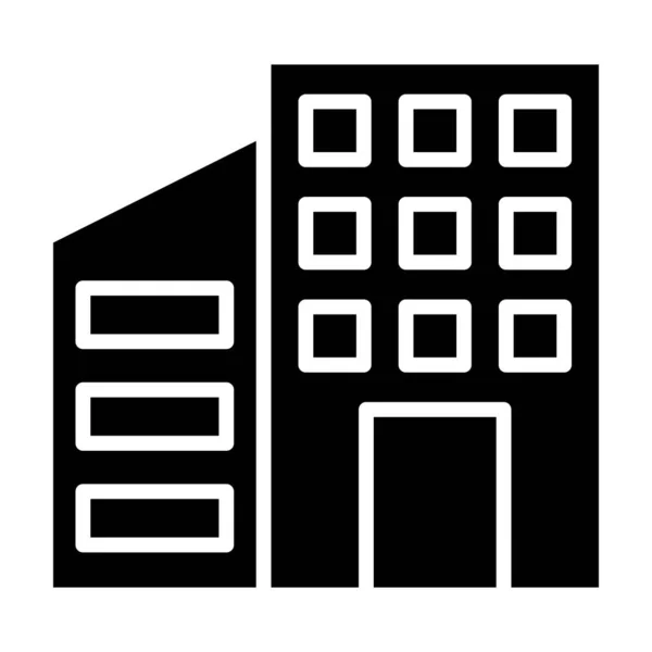 Ikona Vektoru Budovy Office — Stockový vektor