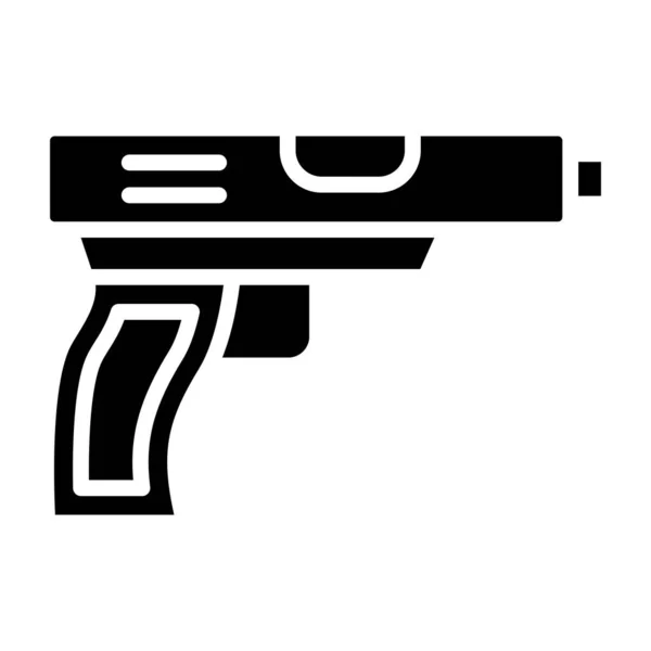 Silah Ikonu Web Için Silah Vektör Simgelerinin Basit Illüstrasyonu — Stok Vektör