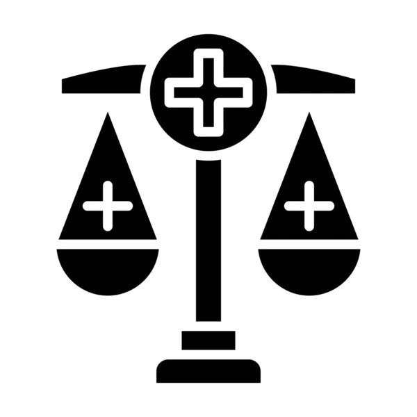 Symbolvektor Gesundheitsrecht Illustration — Stockvektor